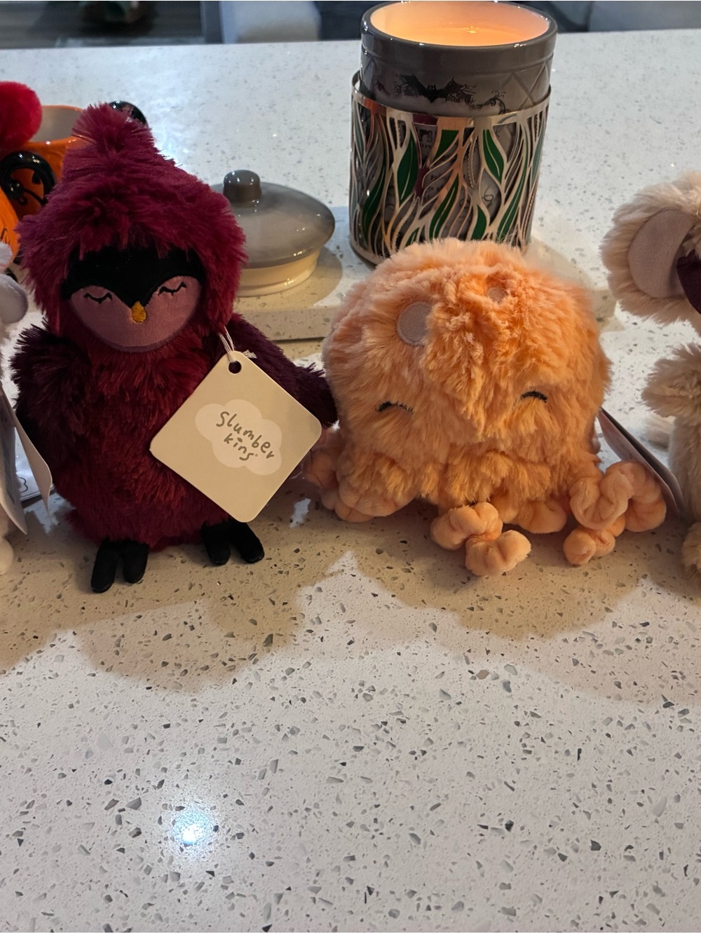 Plush Octopus in Peach - Soft Small Pet Toy Slumberkins